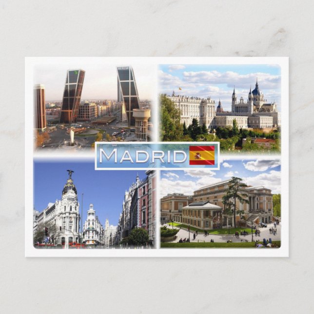 ES Madrid - Puerta de Europa - plaza de Castilla - Postcard (Front)