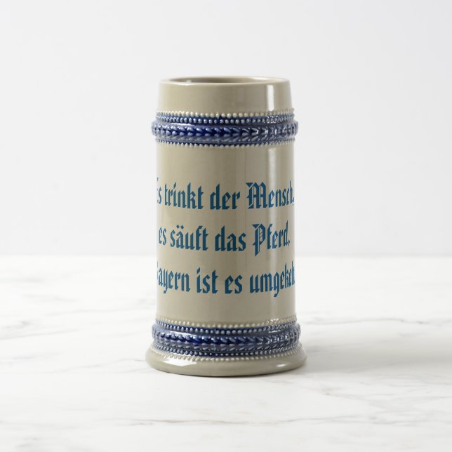 Es trinkt der Mensch ... Beer Stein (Center)