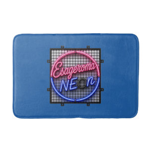 Esageroma Neon - Retro 1980s Synthwave Design Bath Mat