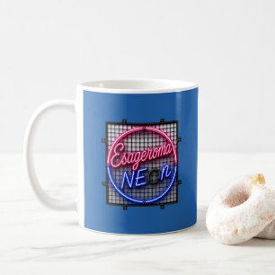 Esageroma Neon - Retro 1980s Synthwave Design Coffee Mug