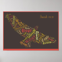 Esaïe 40:31 Poster du verset de la Bible