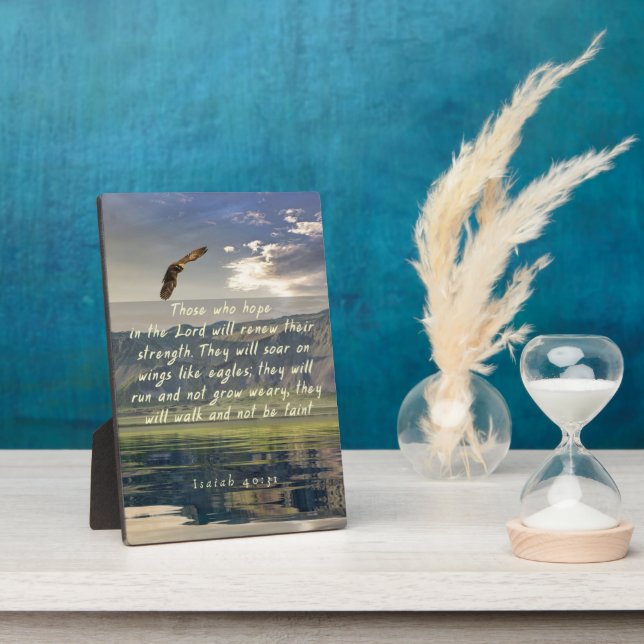 Esaïe 40:31 Tirer sur des ailes comme une plaque d (Côté)