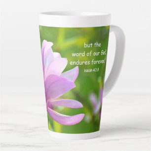 Esaïe 40:8 Latte Mug