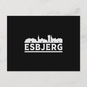 Esbjerg Denmark City Skyline Cityscape Funny Gift Postcard