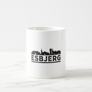Esbjerg Denmark City Skyline Cityscape Travel Gift Coffee Mug