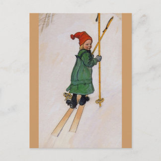Esbjorn on Skis 1905 Postcard