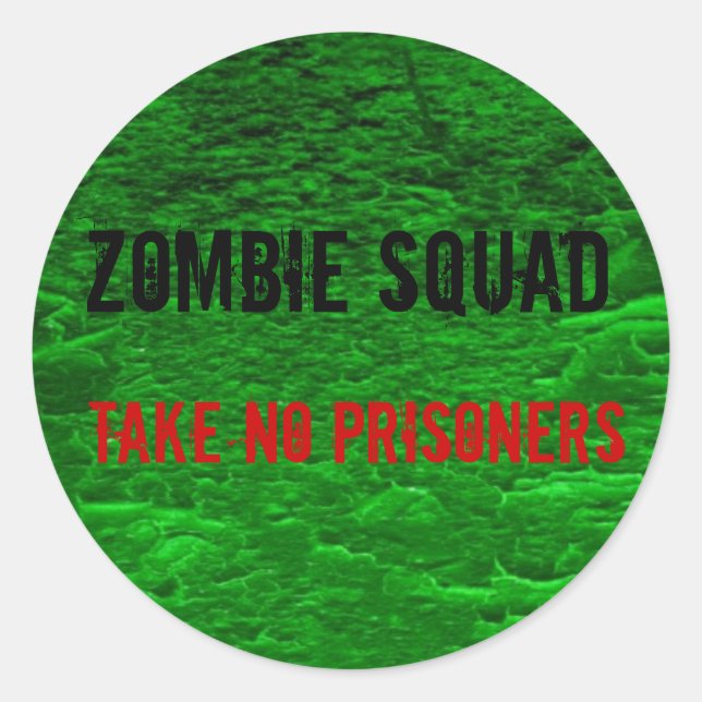 Escadron de zombie, ne prenez pas de Stickers Pris (Devant)