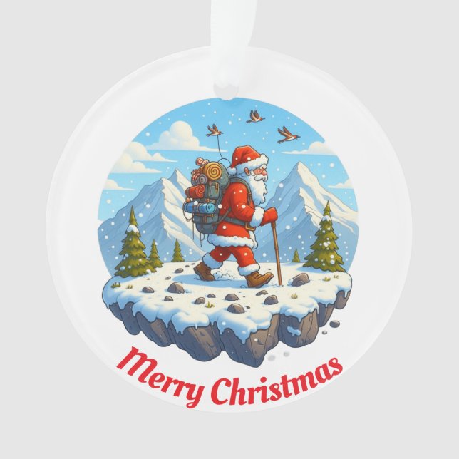 Escalade de montagne Père Noël unique (devant)