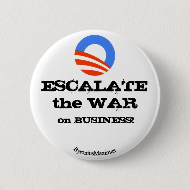 ESCALATE the WAR... 2 Inch Round Button (Front)