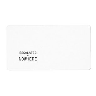 Escalated to Nowhere Distressed Typography 