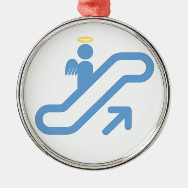 Escalator, no Stairway Metal Ornament (Front)