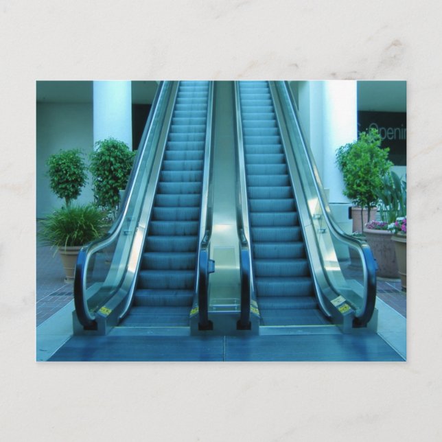 escalator postcard (Front)