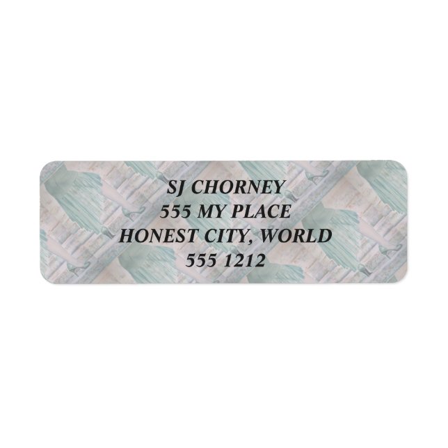 ESCALIER À .... ÉTIQUETTES ADRESSE DE RETOUR (Devant)