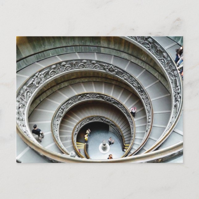 Escalier Spiral, Musée du Vatican, Carte postale (Devant)