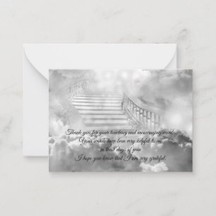 escalier vers le ciel carte de remerciements