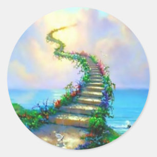Escalier Vers Les Stickers Du Ciel