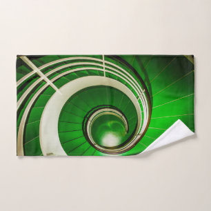Escalier vert circulaire