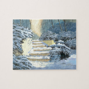 Escaliers d'hiver Jigsaw Puzzle