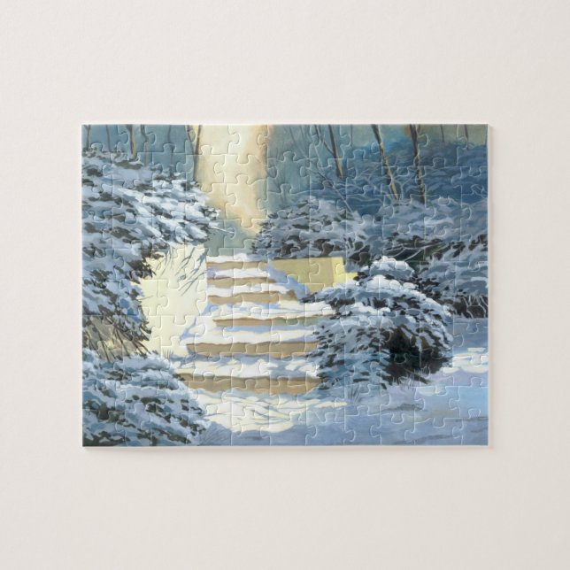 Escaliers d'hiver Jigsaw Puzzle (Horizontal)