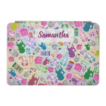 Escaliers rose Axolotl Nom personnalisé coque ipad