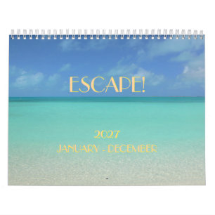 "ESCAPE" 2026 CALENDAR/ SKY/SEA/SUN CALENDAR