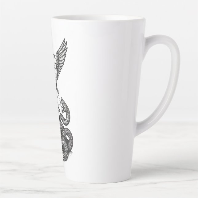 Escape & Freedom: Dove Rising Latte Mug (Right)