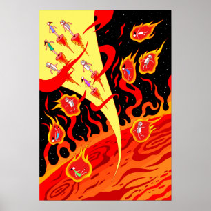 Escape from prominences. poster