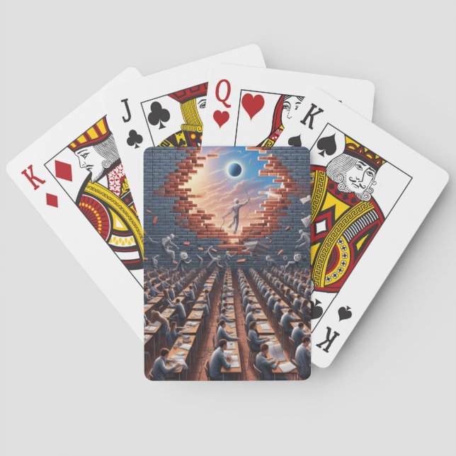 Escape from the Matrix: Surreal Exam Room Playing Cards (Back)