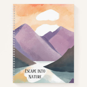 Escape Into Nature Watercolor Bullet Journal