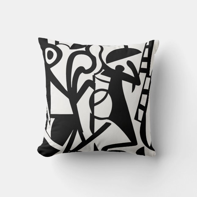 Escape of daily shapes and forms. throw pillow (Front)