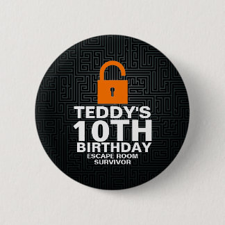 Escape Room Birthday Party Mystery Party Favour 2 Inch Round Button