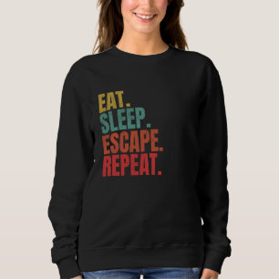 Escape Room Eat Sleep Escape Repeat Solve Puzzles Sweatshirt