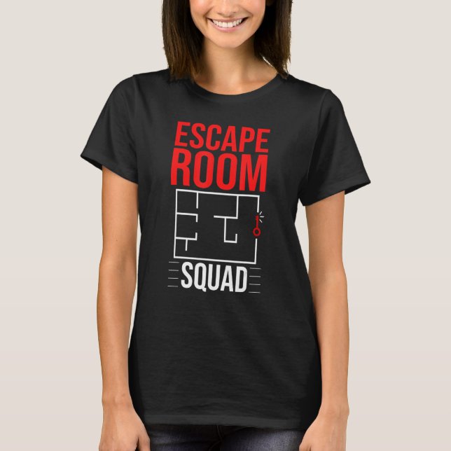 Escape Room Game Exit Puzzle Boxes Board Horror 3 T-Shirt (Front)