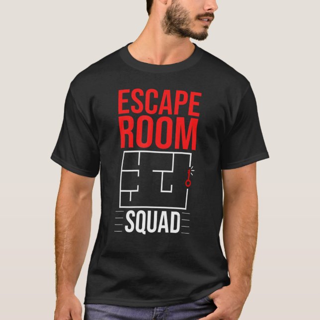 Escape Room Game Exit Puzzle Boxes Board Horror 3 T-Shirt (Front)