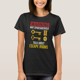 Escape Room Game Exit Puzzle Boxes Board Horror T-Shirt