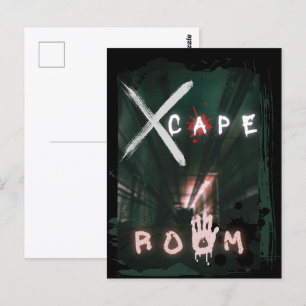 Escape Room Hidden Enigma Postcard