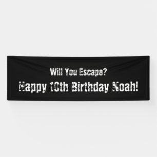 "Escape Room" Party Banner