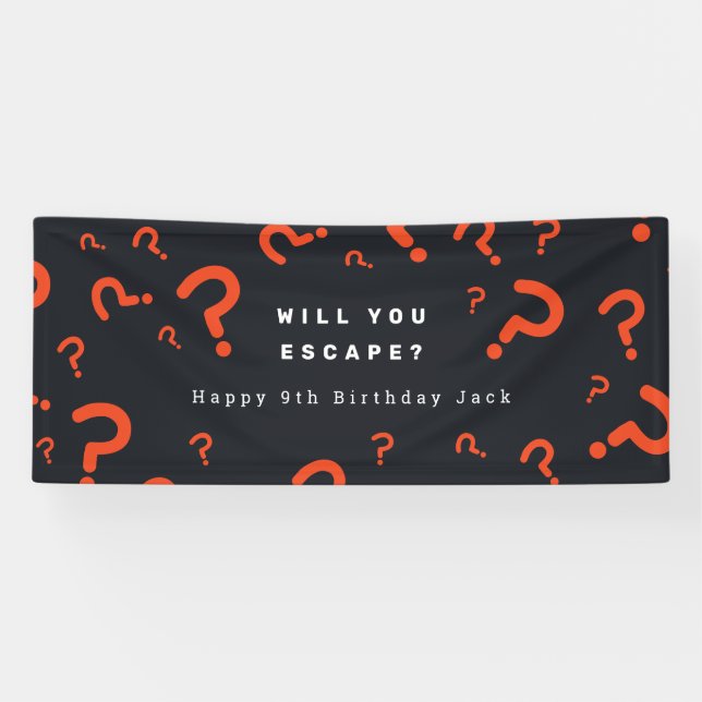 Escape Room Party  Banner (Horizontal)