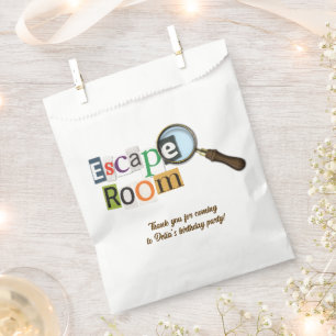 Escape Room Party Favour Bag