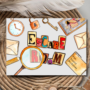 Escape room team building invitation
