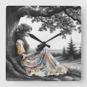 Escape Square Wall Clock