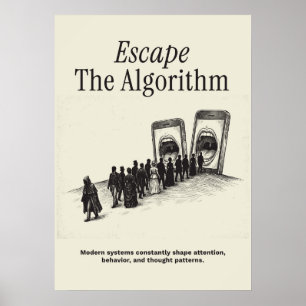 Escape The Algorithm Poster