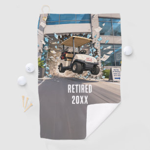 Escape The Office Retirement Golf Towel