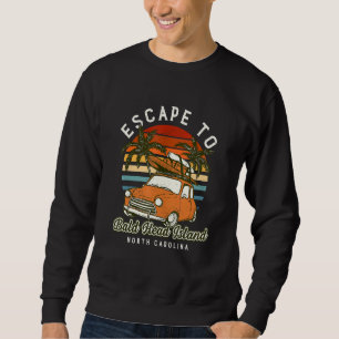Escape To Bald Head Island Beach North Carolina Oc Sweatshirt