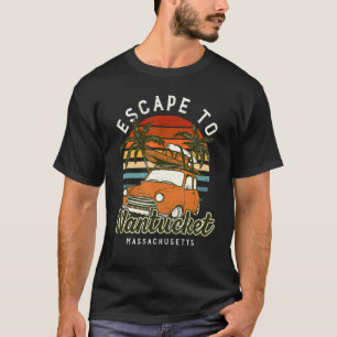 Escape To Nantucket Beach Massachusetts Ocean Ma S T-Shirt