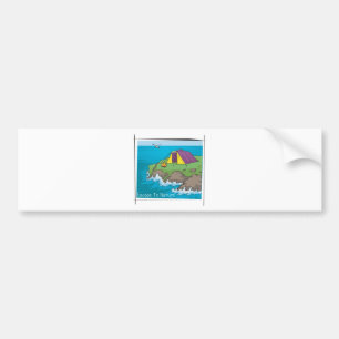 Escape to nature bumper sticker