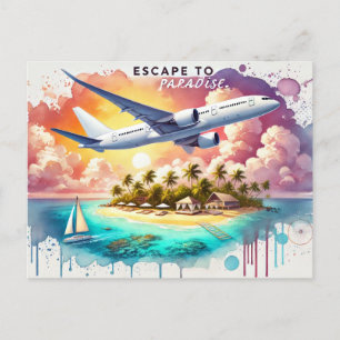 Escape to Paradise. Postcard