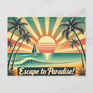 Escape to Paradise! Postcard