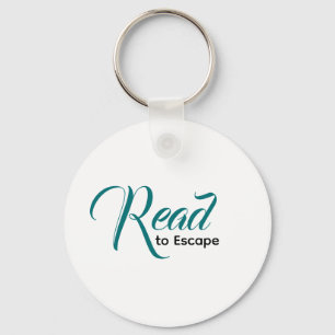 Escape to Read Keychain   Literary Gift
