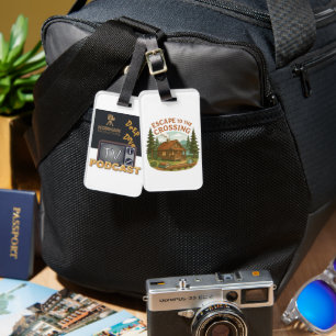 ESCAPE TO THE CROSSING Maggie Sullivan Cozy Cabin Luggage Tag